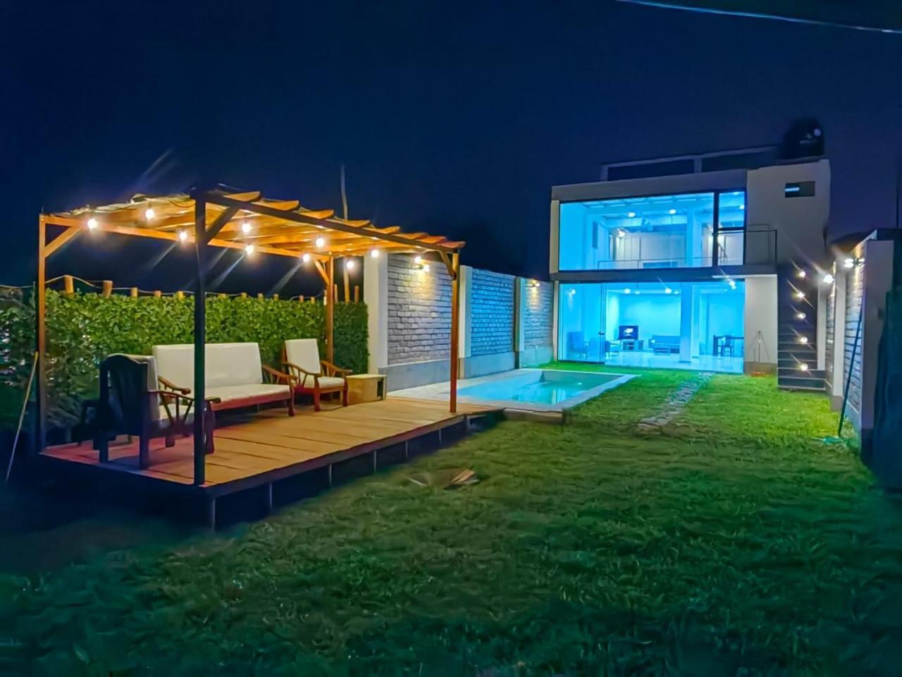 Villa Casa De Playa Con Piscina Ancon Esterno foto